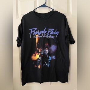 Men’s The Prince Estate Official & Approved Black Purple Rain T-shirt Size L